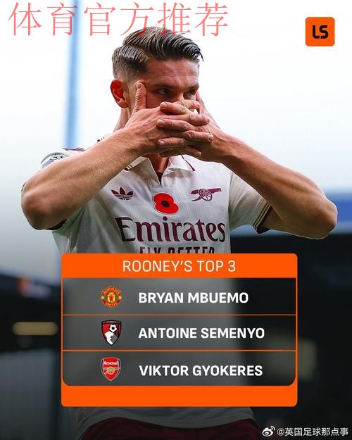 鲁尼评英超赛季至今最佳三人,塞梅约、姆伯莫、哲凯赖什入选 鲁尼评英超赛季至今最佳三人,塞梅约、姆伯莫、哲凯赖什入选